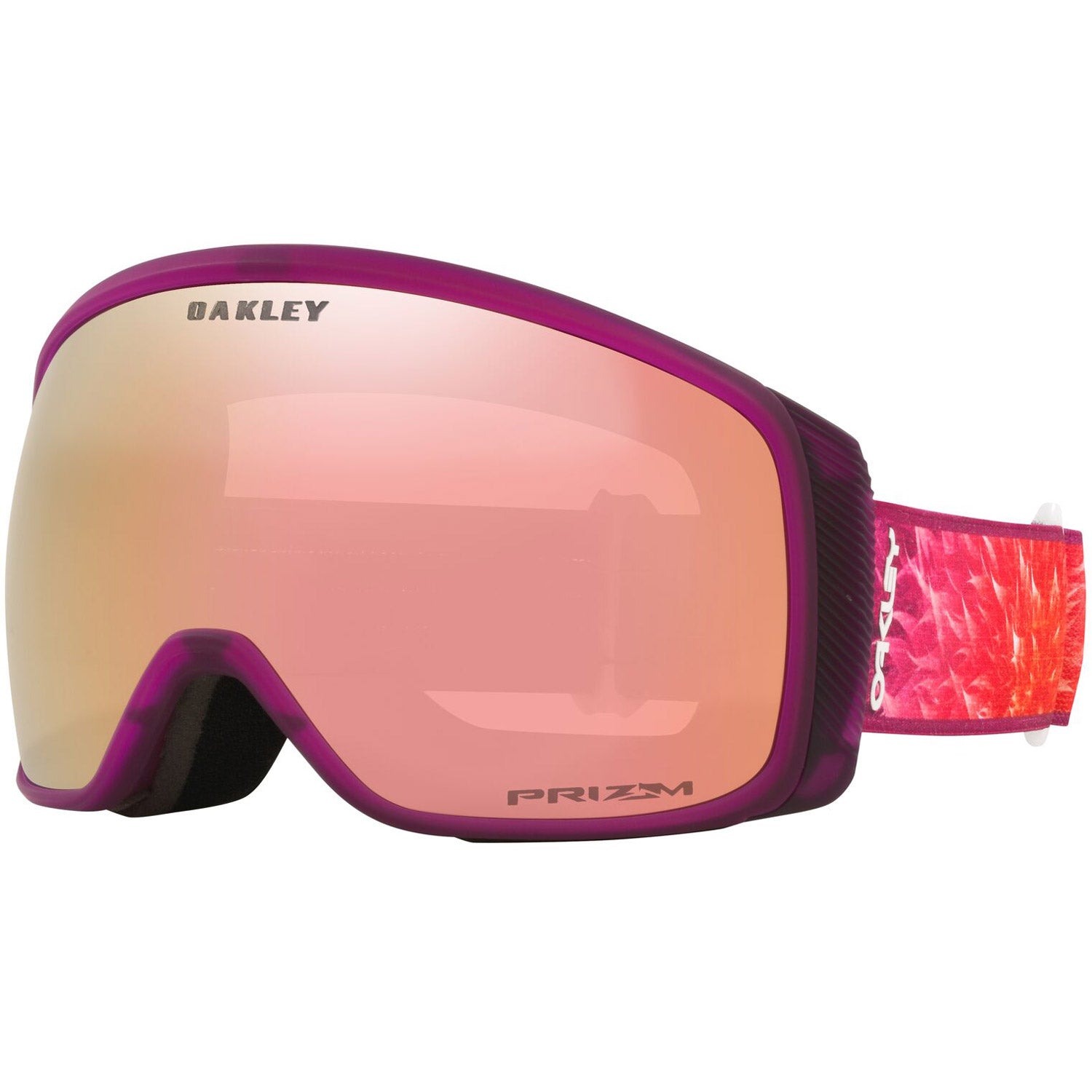 Oakley Flight Tracker M Snow Goggles 2023 Purple Blaze Prizm Rose Gold Iridium Lens 