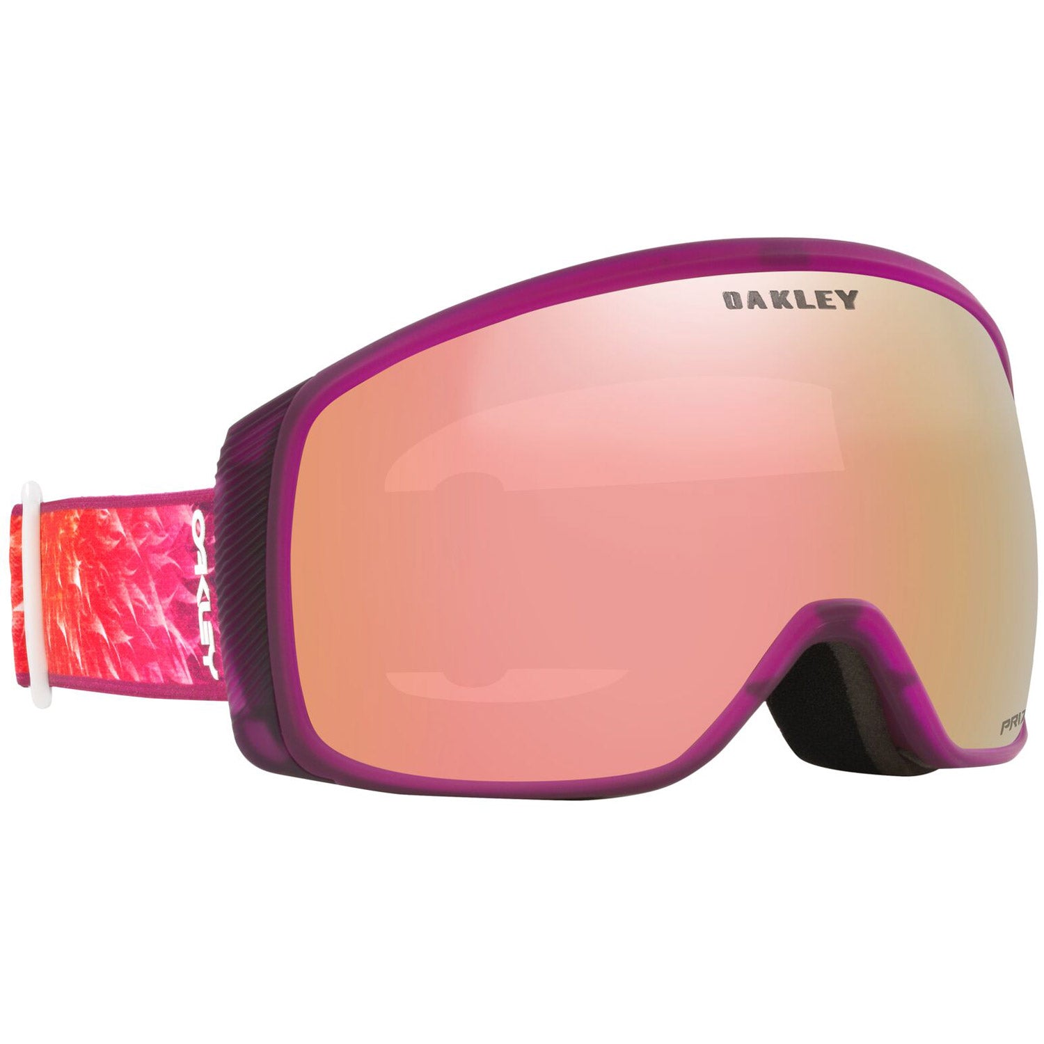 Oakley Flight Tracker M Snow Goggles 2023 Purple Blaze Prizm Rose Gold Iridium Lens 