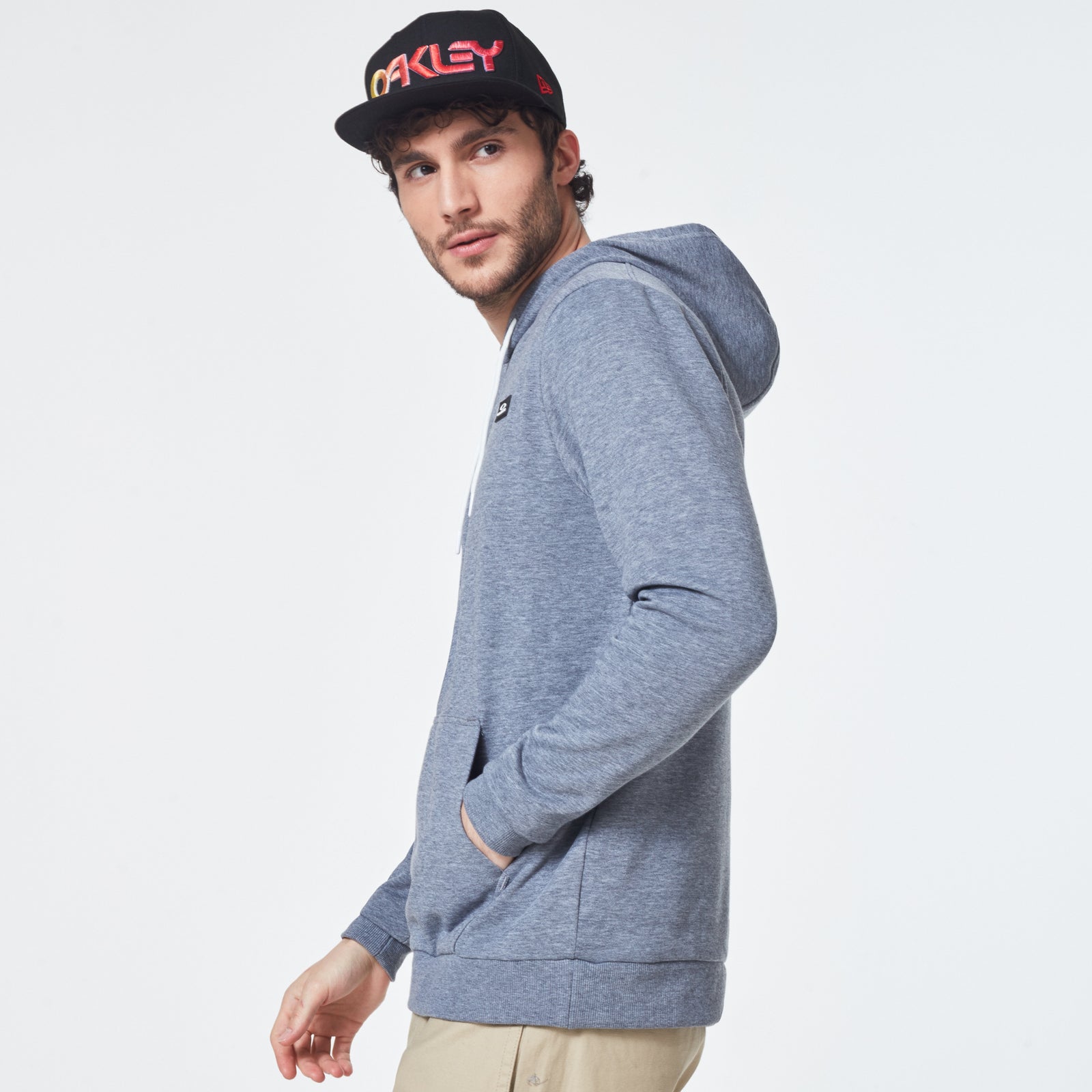 Oakley Patch Hoodie Fleece New athletic gray