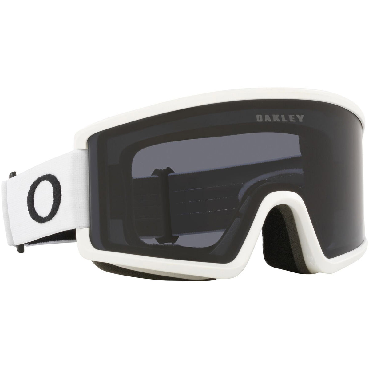 Oakley Target Line M Snow Goggles 2023 Matte White Dark Grey Lens