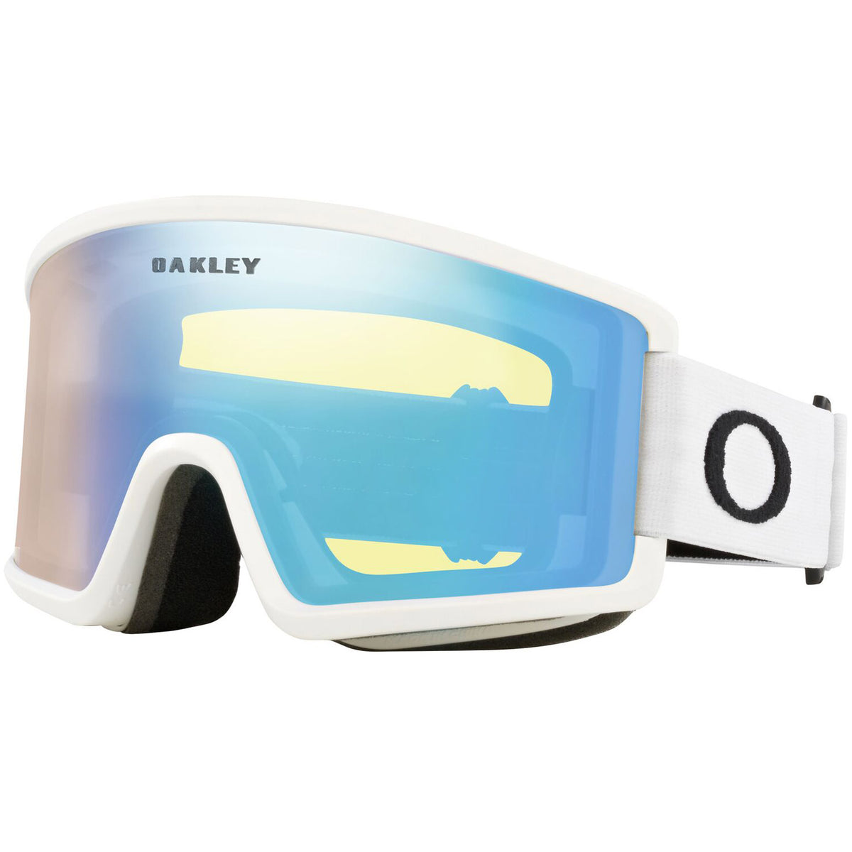 Oakley Target Line M Snow Goggles 2023 Matte White Hi Yellow Lens