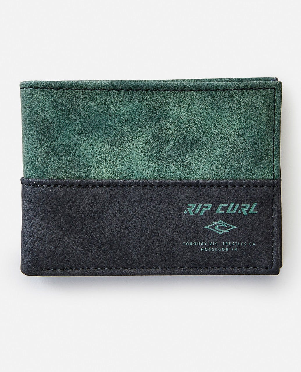 Rip Curl Archie RFID PU Slim Wallet BLACK/OLIVE