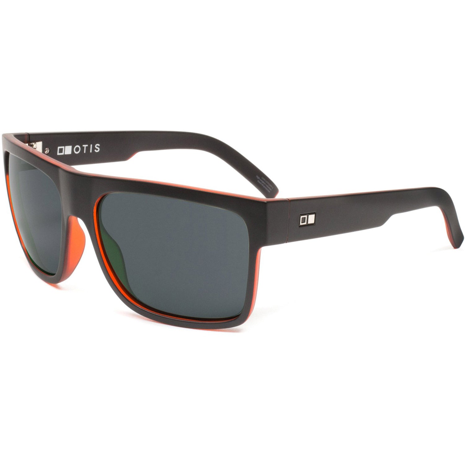Otis Road Trippin Sunglasses Matte Black/Rust  / Grey Lens