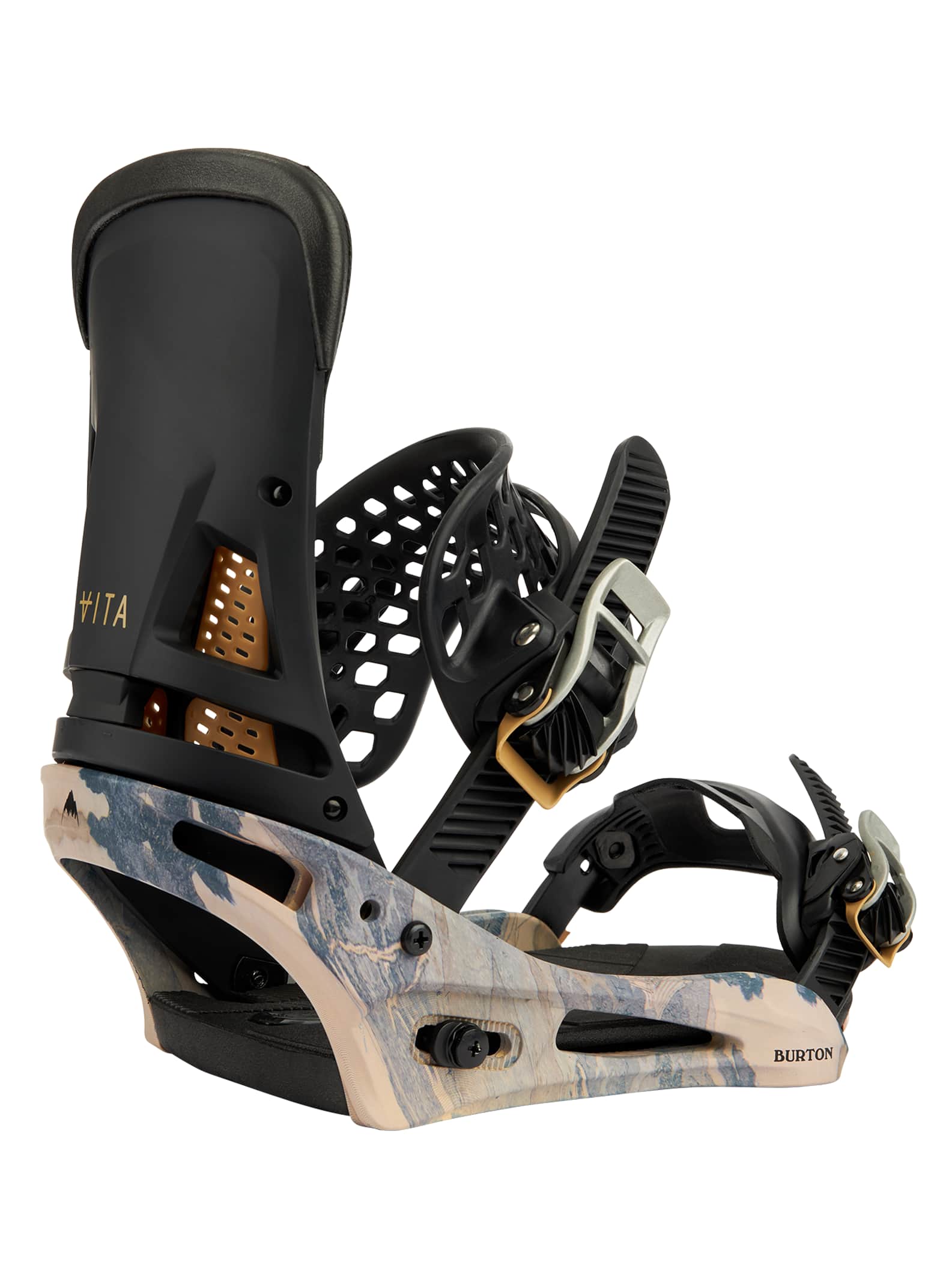 Burton Malavita Re:Flex Snowboard Binding 2022 Dark gray / print