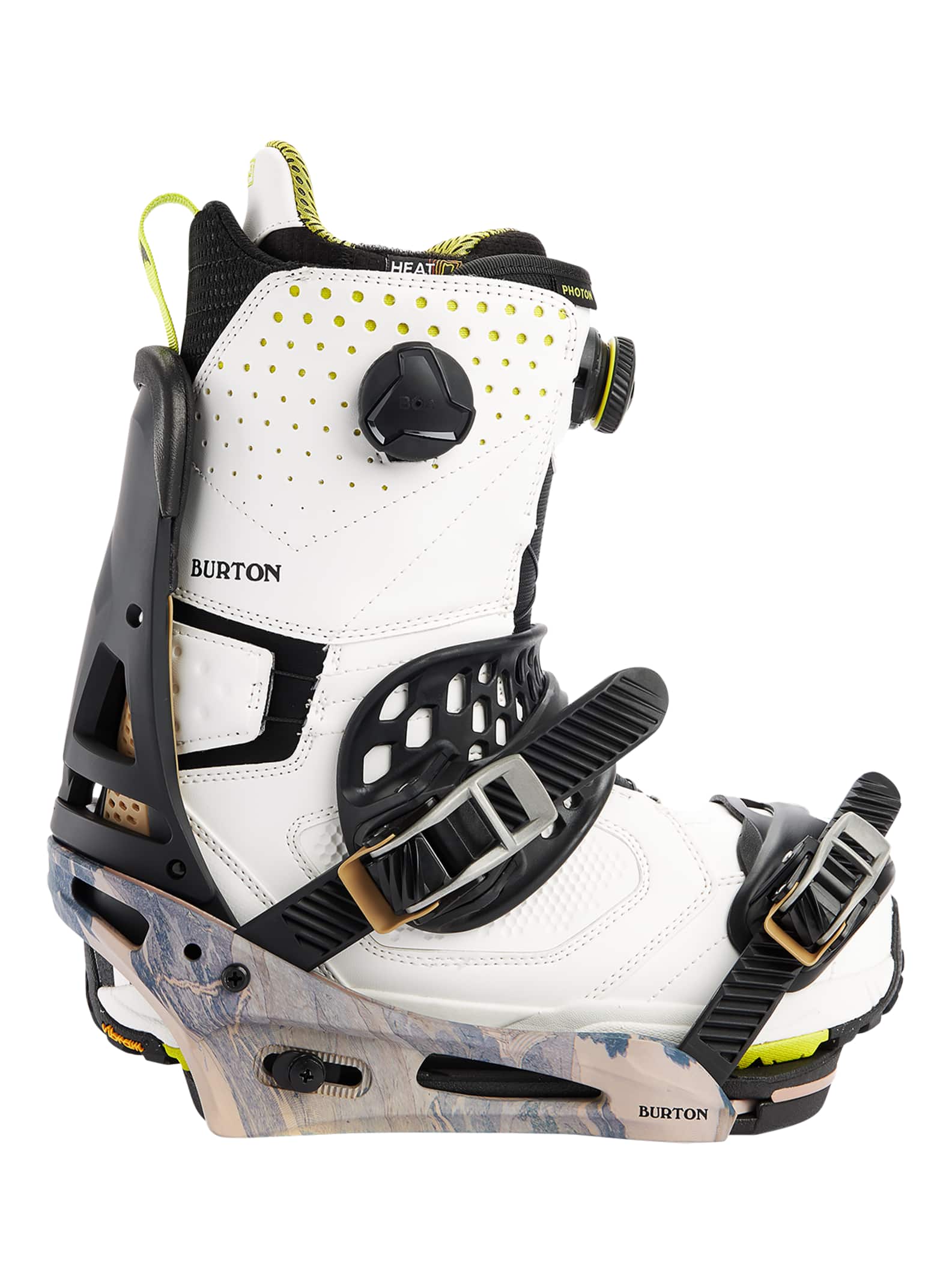 Burton Malavita Re:Flex Snowboard Binding 2022 Dark gray / print