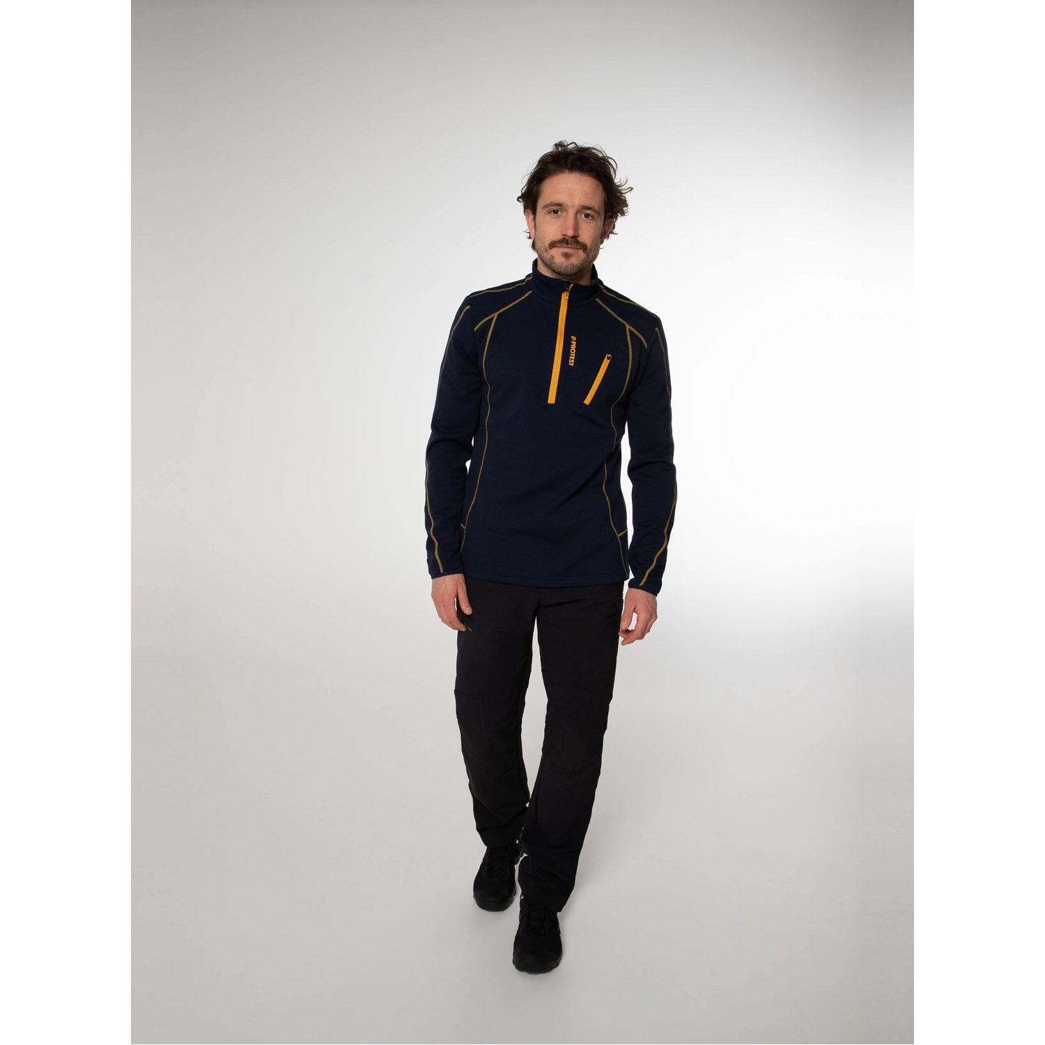 Humans 1/4 Zip Mens Skivvy