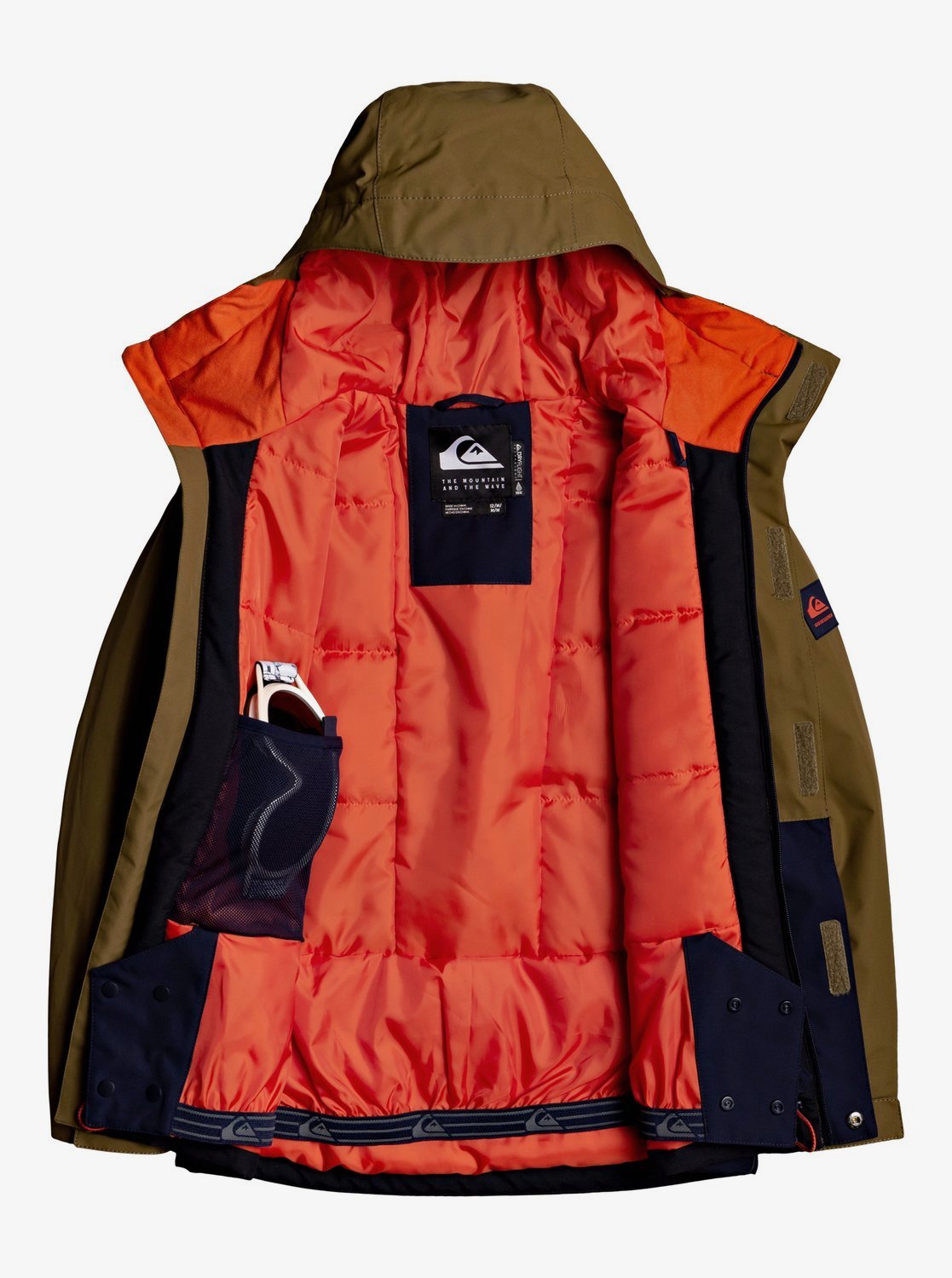 Quiksilver Boys 8-16 Mission Solid Snow Jacket Military olive