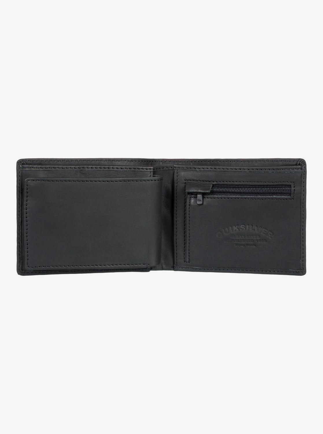 Quiksilver Gutherie Leather Bi-Fold Wallet Black