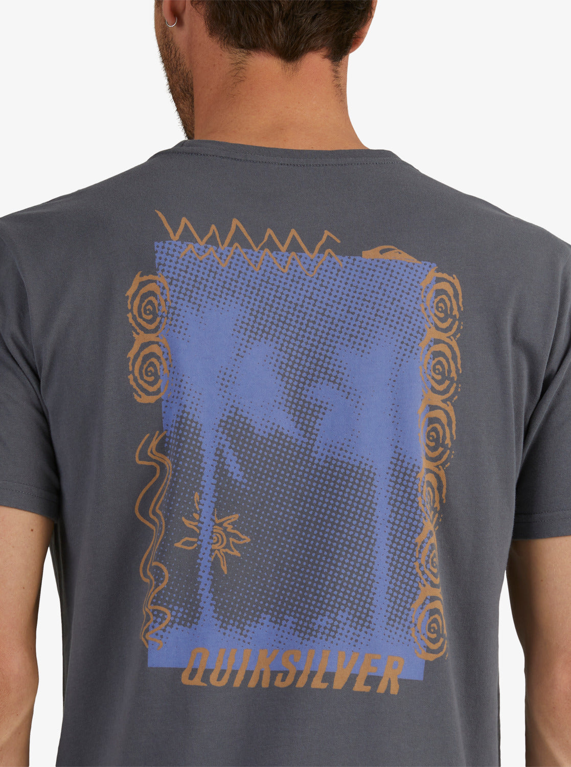 Quiksilver Mens Beyond The Palms T-Shirt IRON GATE