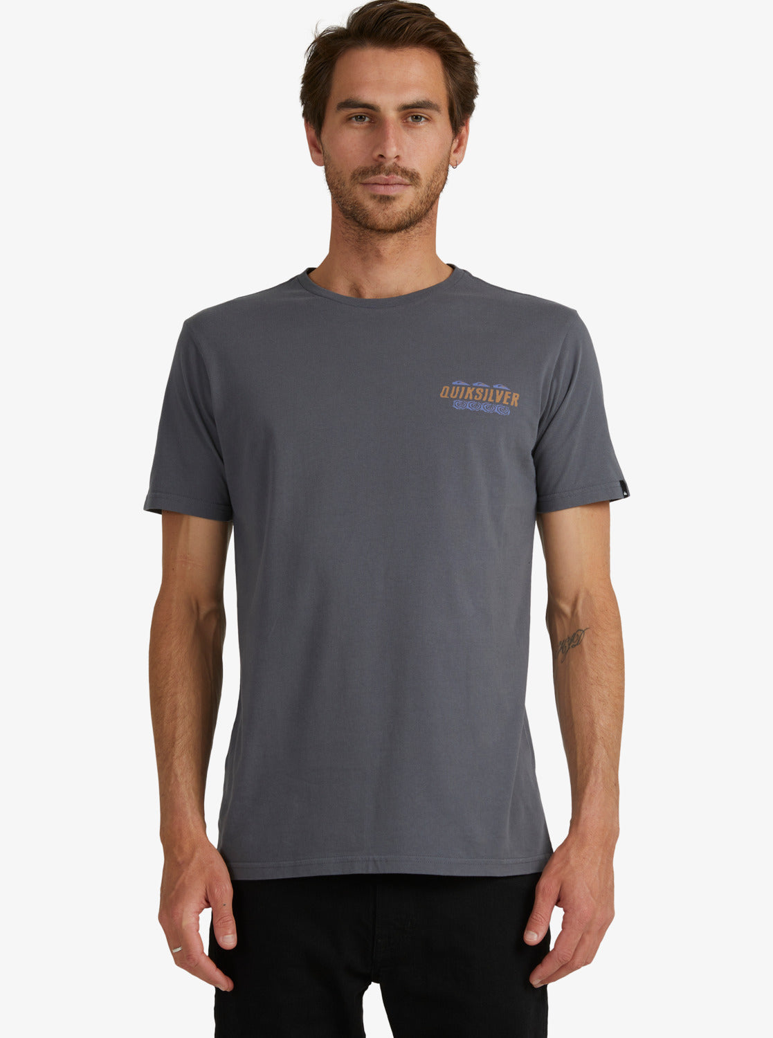 Quiksilver Mens Beyond The Palms T-Shirt IRON GATE