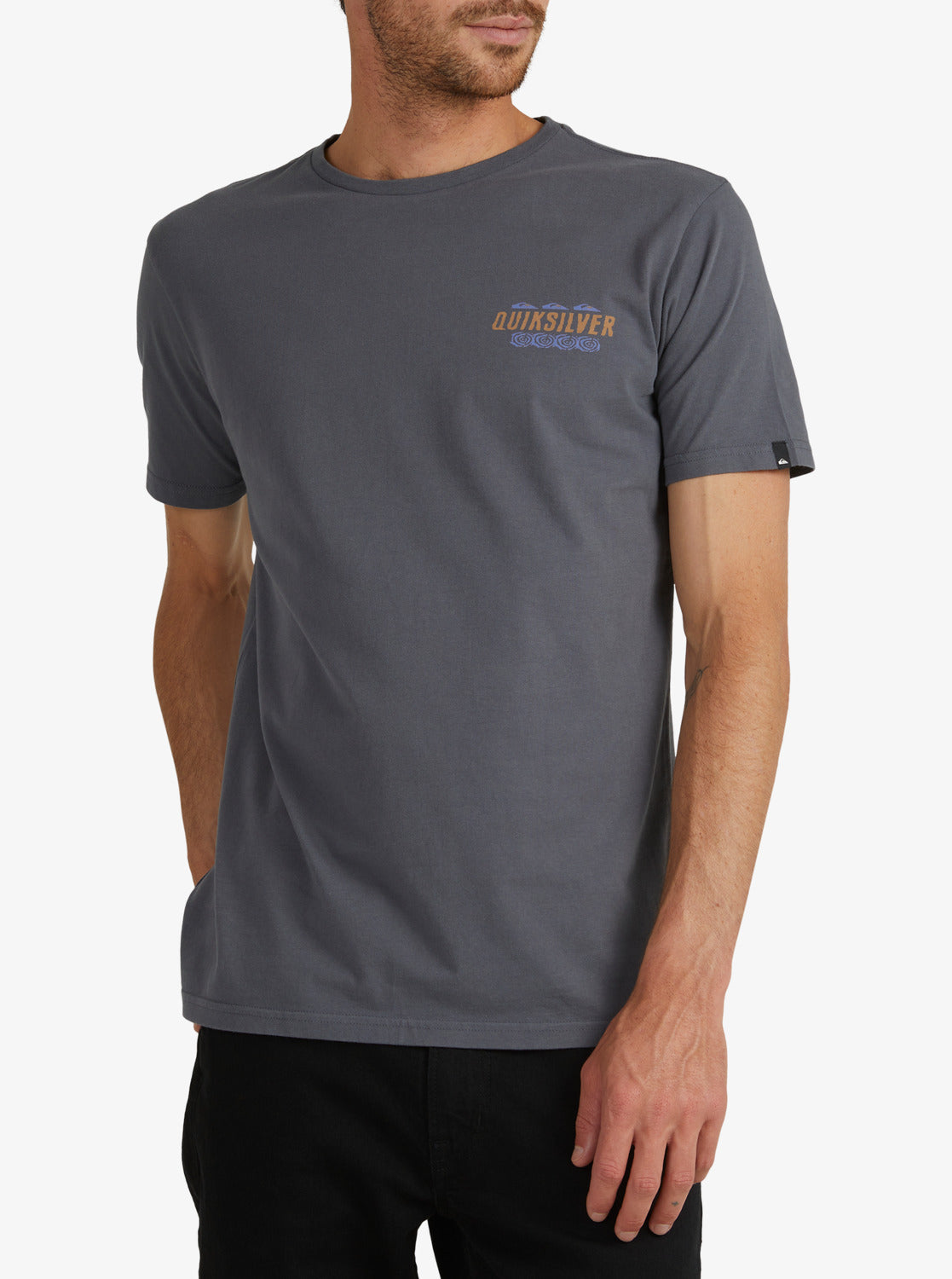 Quiksilver Mens Beyond The Palms T-Shirt IRON GATE