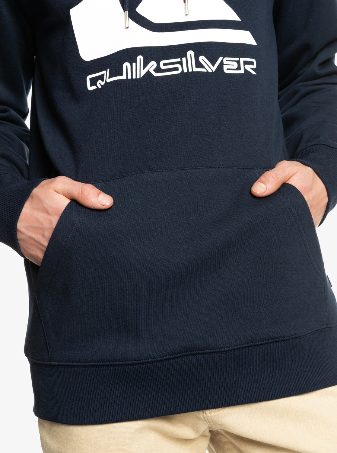 Quiksilver Mens Big Logo Fleece Navy Blazer