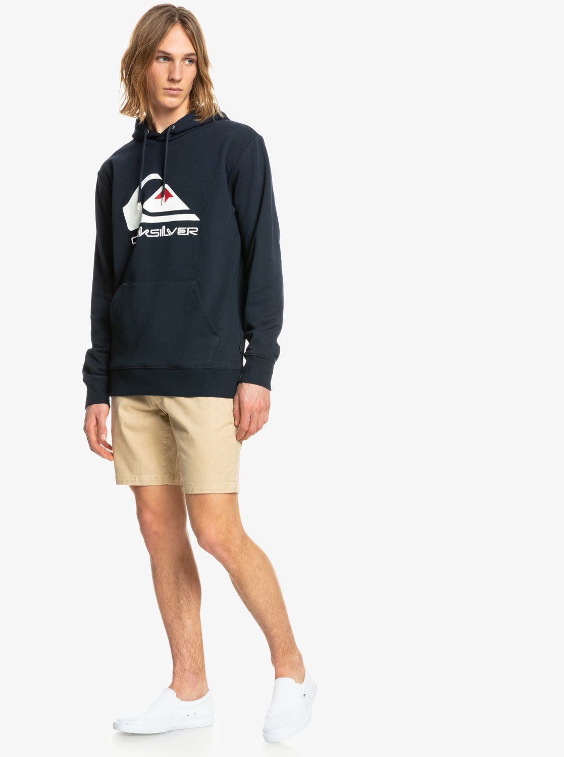 Quiksilver Mens Big Logo Fleece Navy Blazer