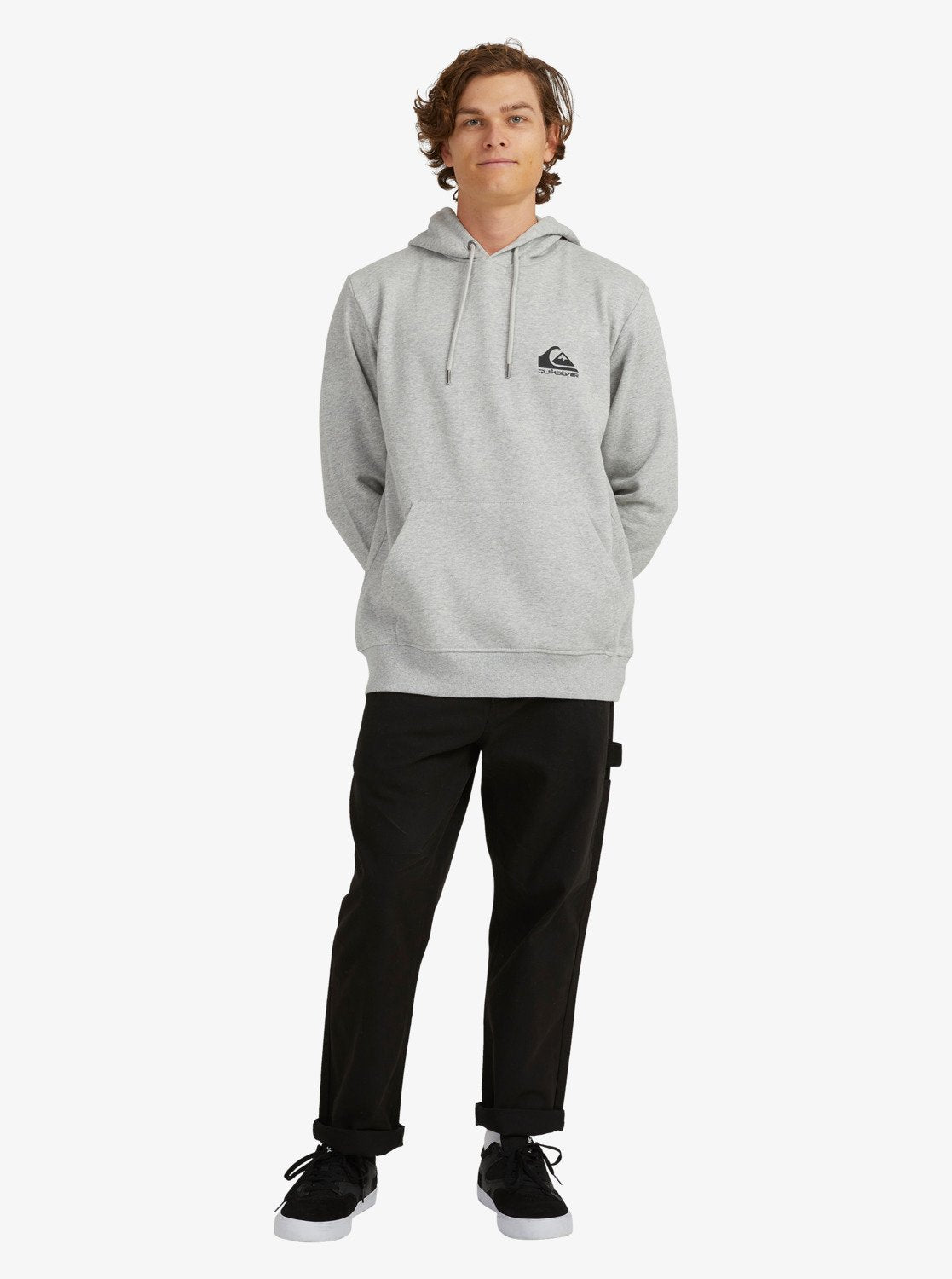 Quiksilver Mens Crucial Hoodie Athletic heather