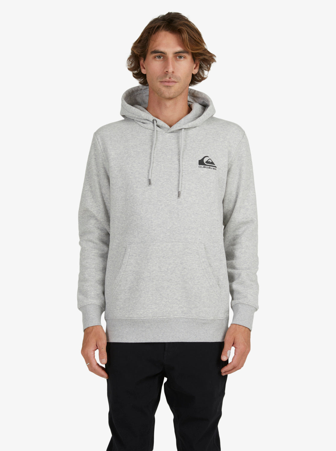 Quiksilver Mens Crucial Promo Hoodie Athletic Heather