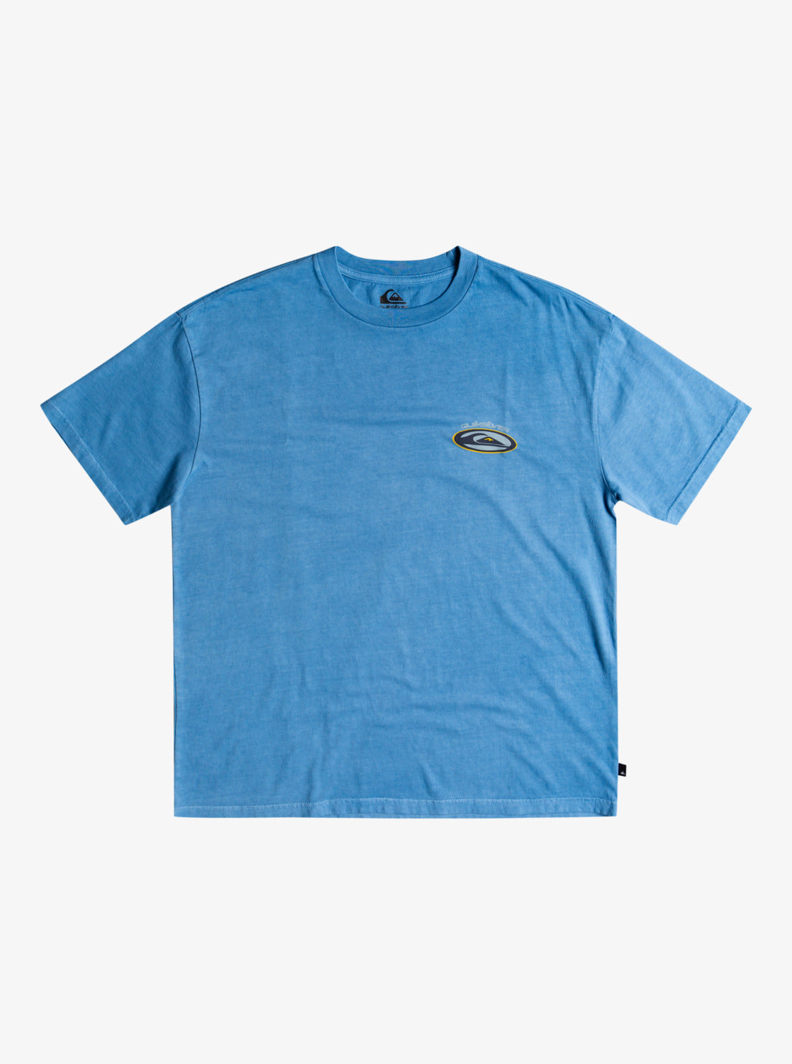 Quiksilver Mens Heritage Oval Logo T-Shirt VALLARTA BLUE
