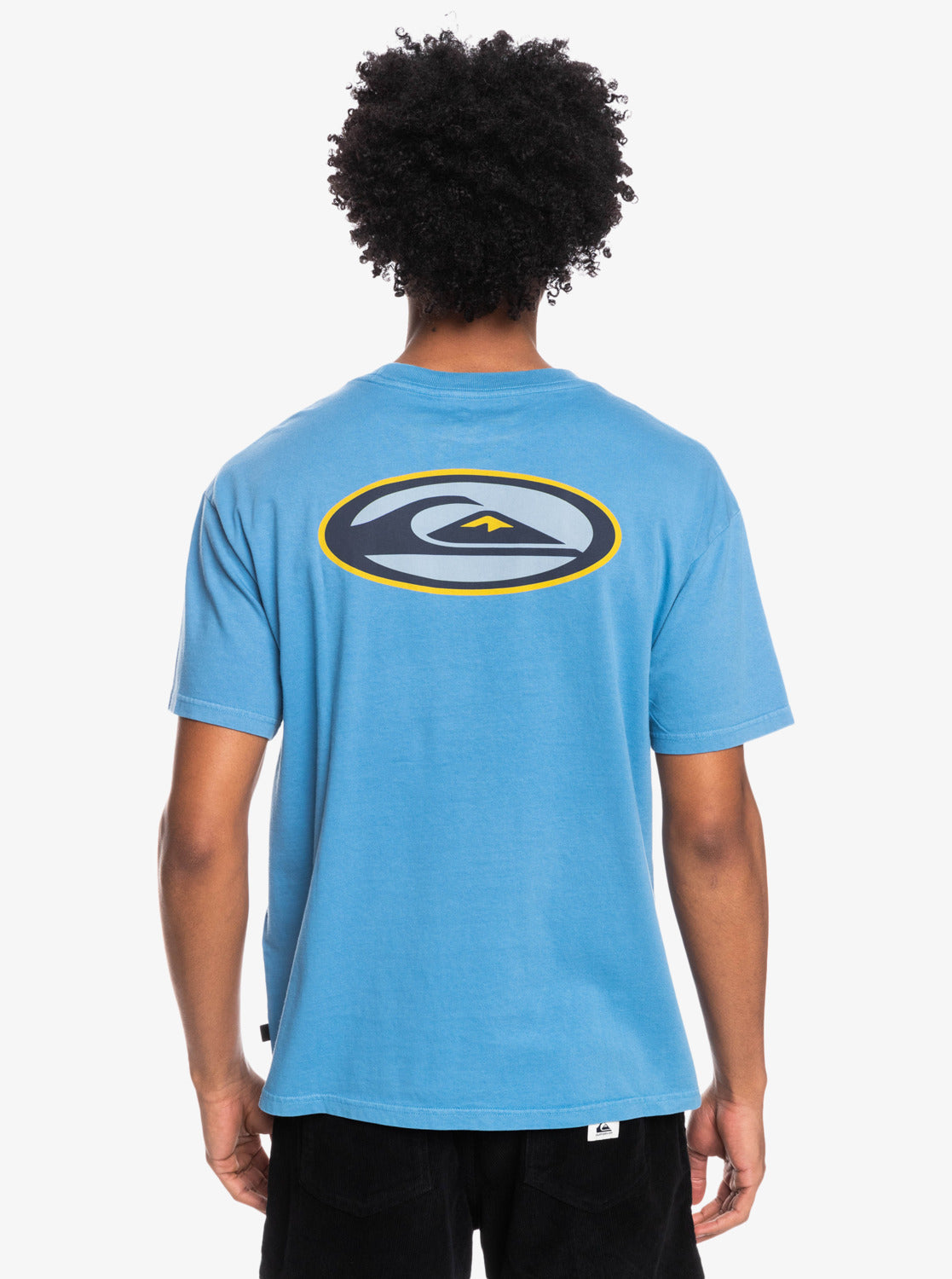 Quiksilver Mens Heritage Oval Logo T-Shirt VALLARTA BLUE