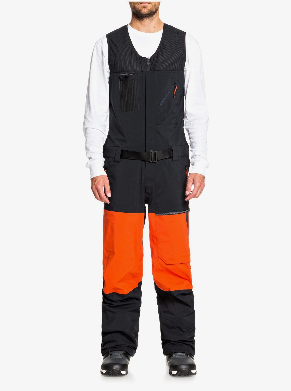 Quiksilver Mens Highline Pro 3L GORE-TEX Shell Snow Bib Pant True black