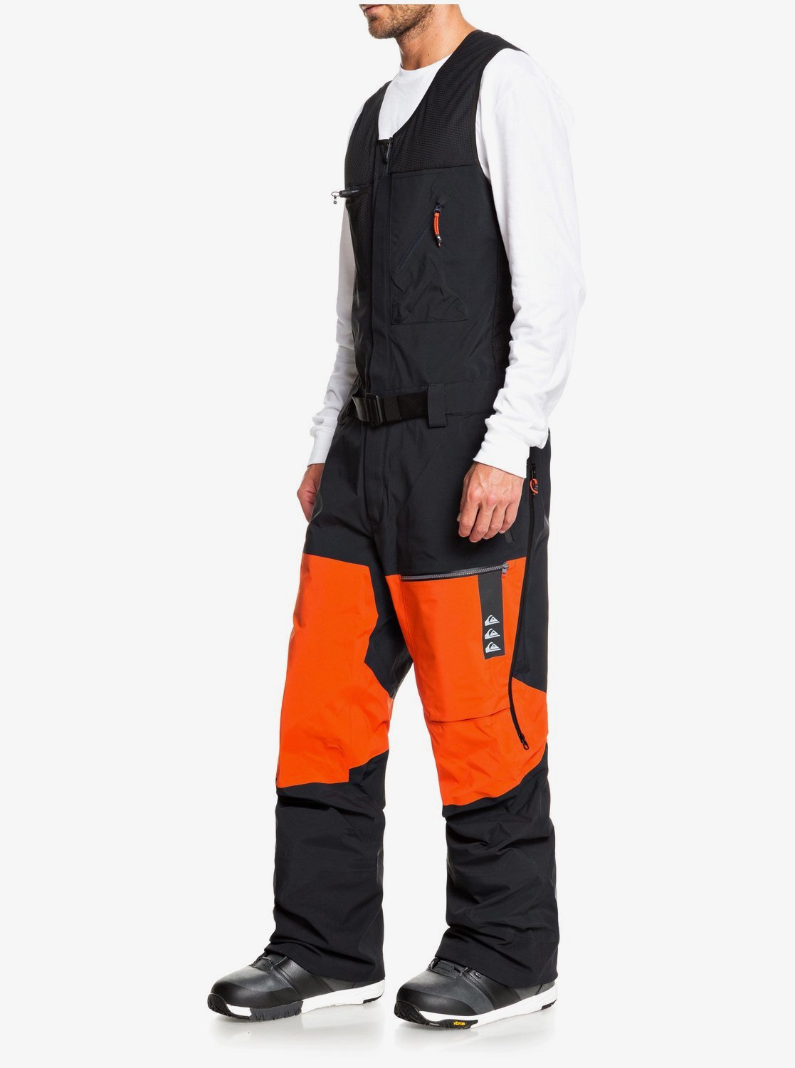 Quiksilver Mens Highline Pro 3L GORE-TEX Shell Snow Bib Pant True black