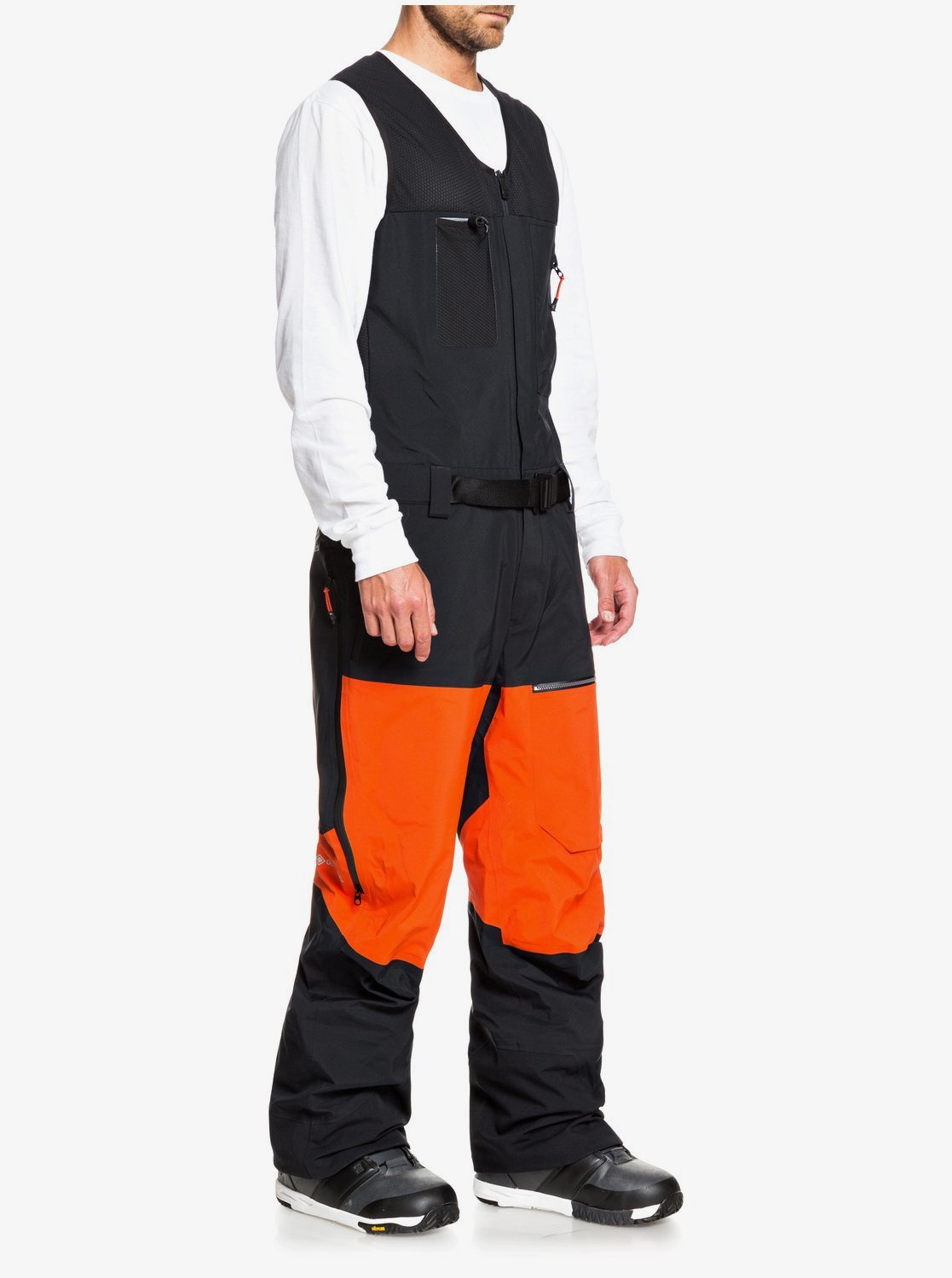 Quiksilver Mens Highline Pro 3L GORE-TEX Shell Snow Bib Pant True black