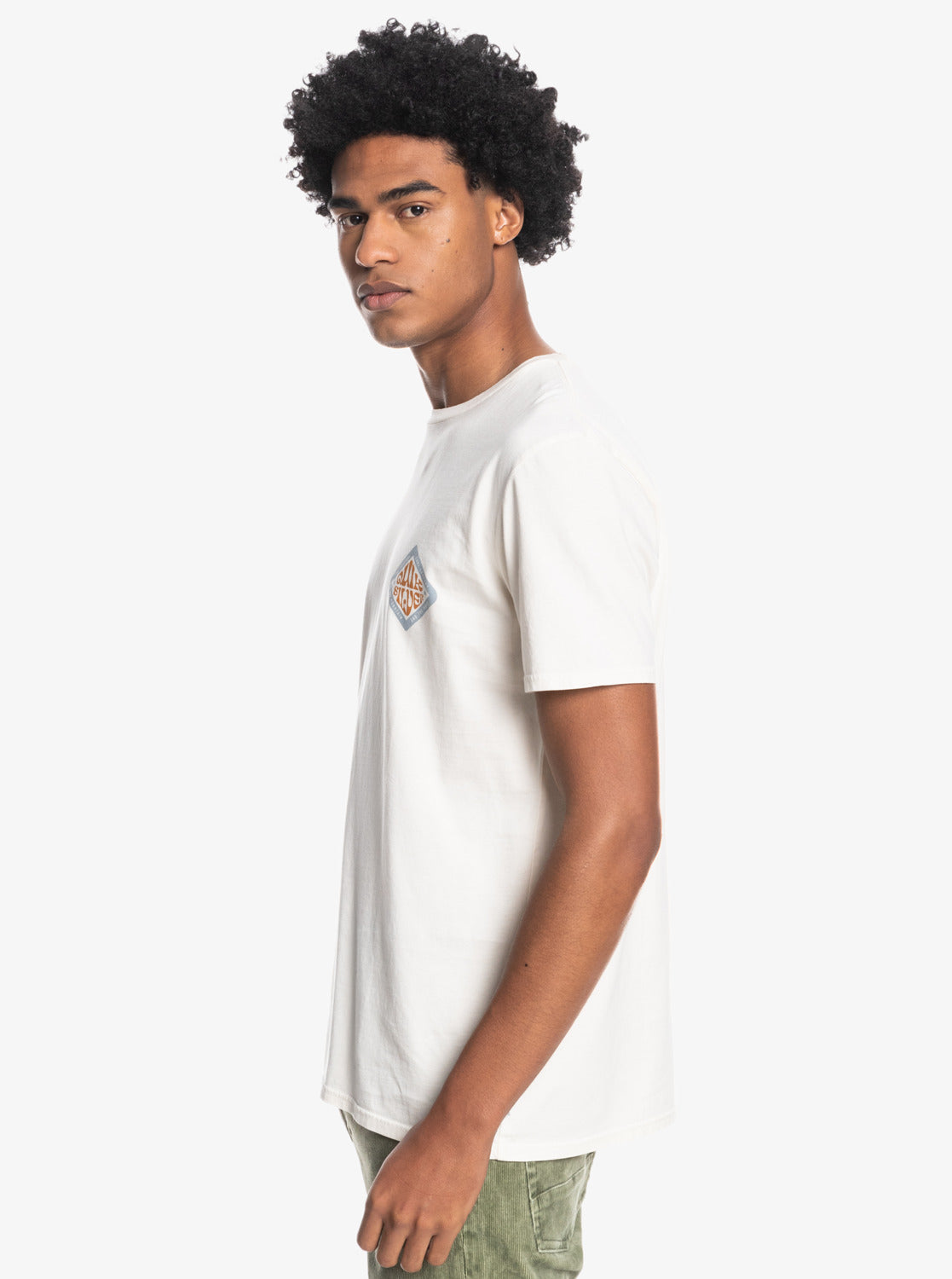 Quiksilver Mens Lighter Years T-Shirt Antique White