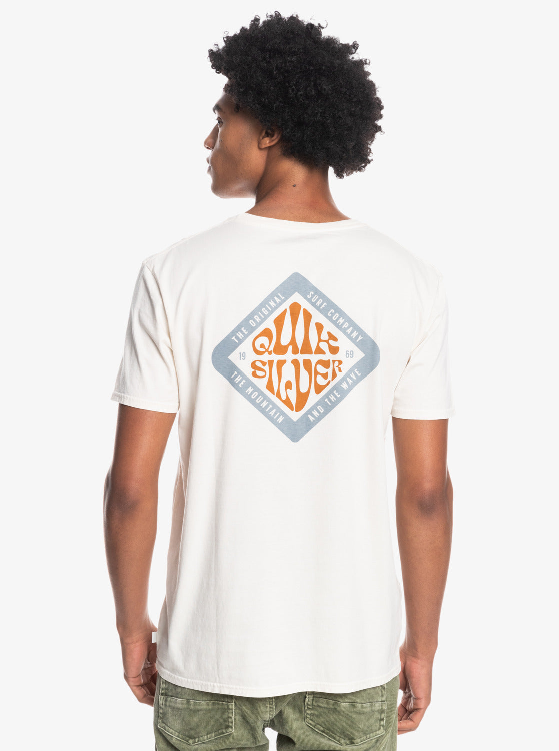 Quiksilver Mens Lighter Years T-Shirt Antique White