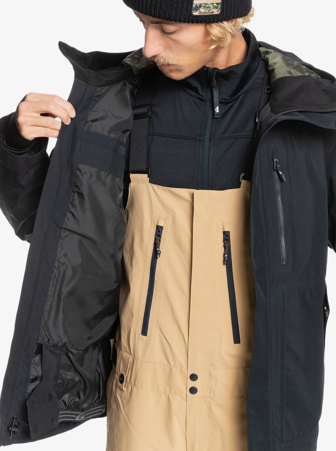 Quiksilver Mens Mission GORE-TEX&reg; -Snow Jacket True black