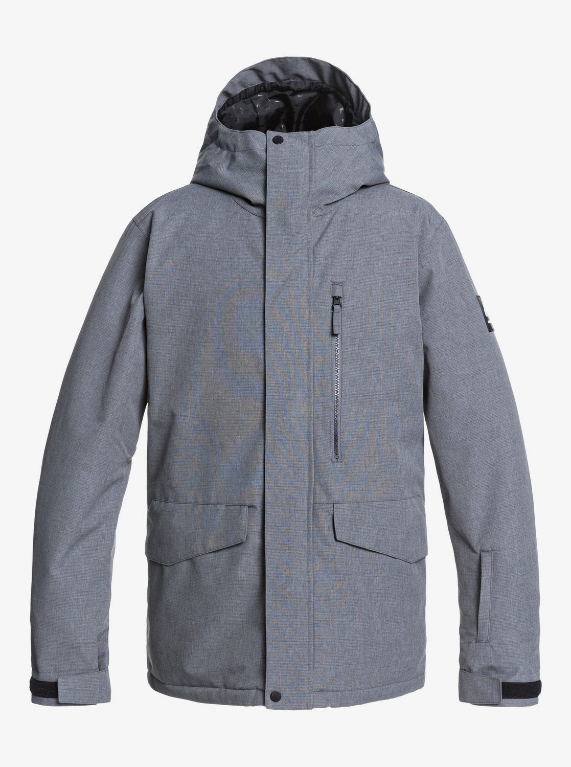 Quiksilver Mens Mission Solid Snow Jacket Heather grey
