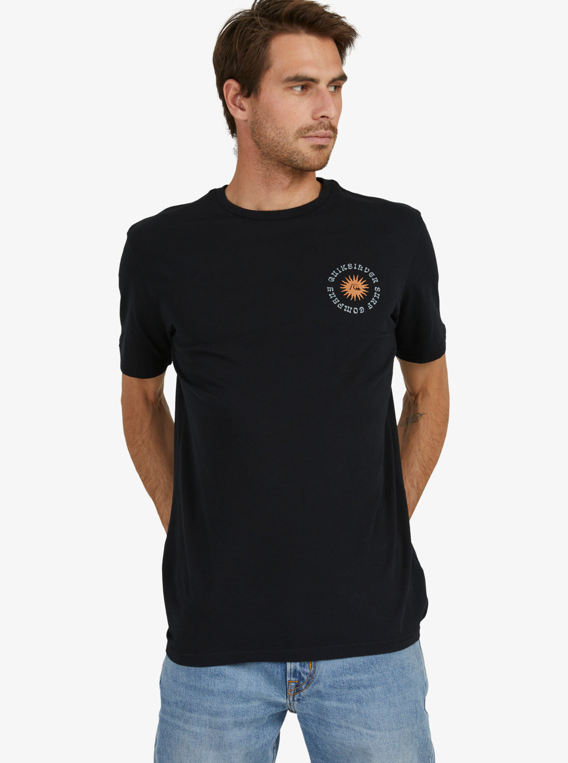 Quiksilver Mens Outer Zone T-Shirt Black