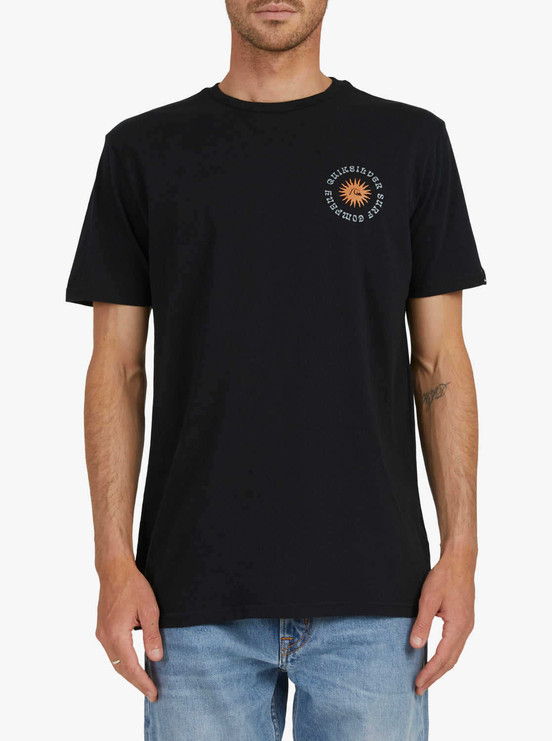Quiksilver Mens Outer Zone T-Shirt Black