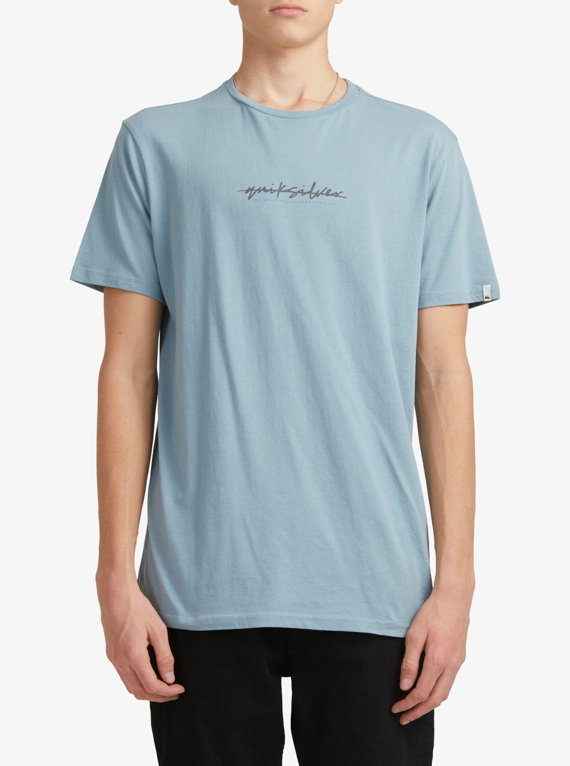 Quiksilver Mens Quik Script T-Shirt Citadel blue