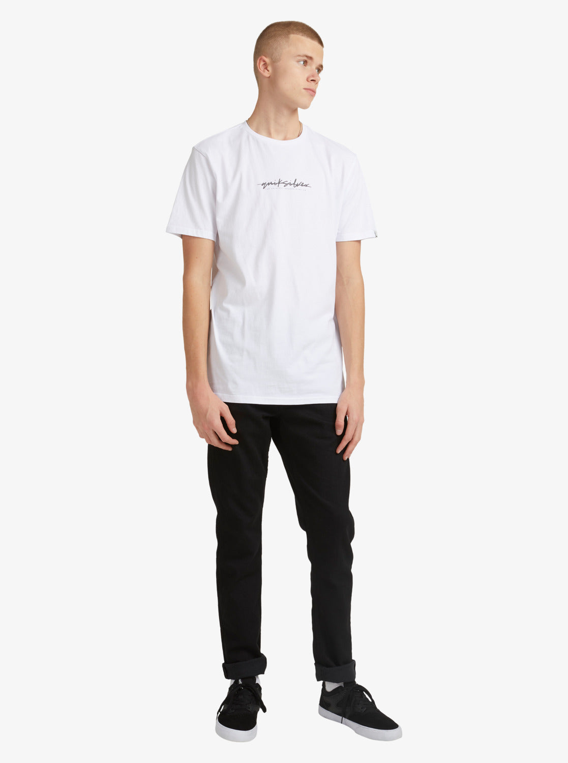 Quiksilver Mens Quik Script T-Shirt White