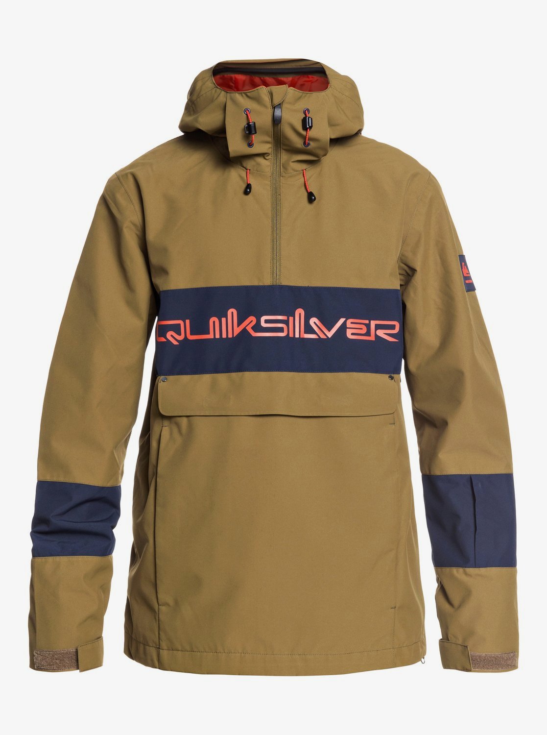 Quiksilver Mens Steeze Shell Snow Jacket Military olive
