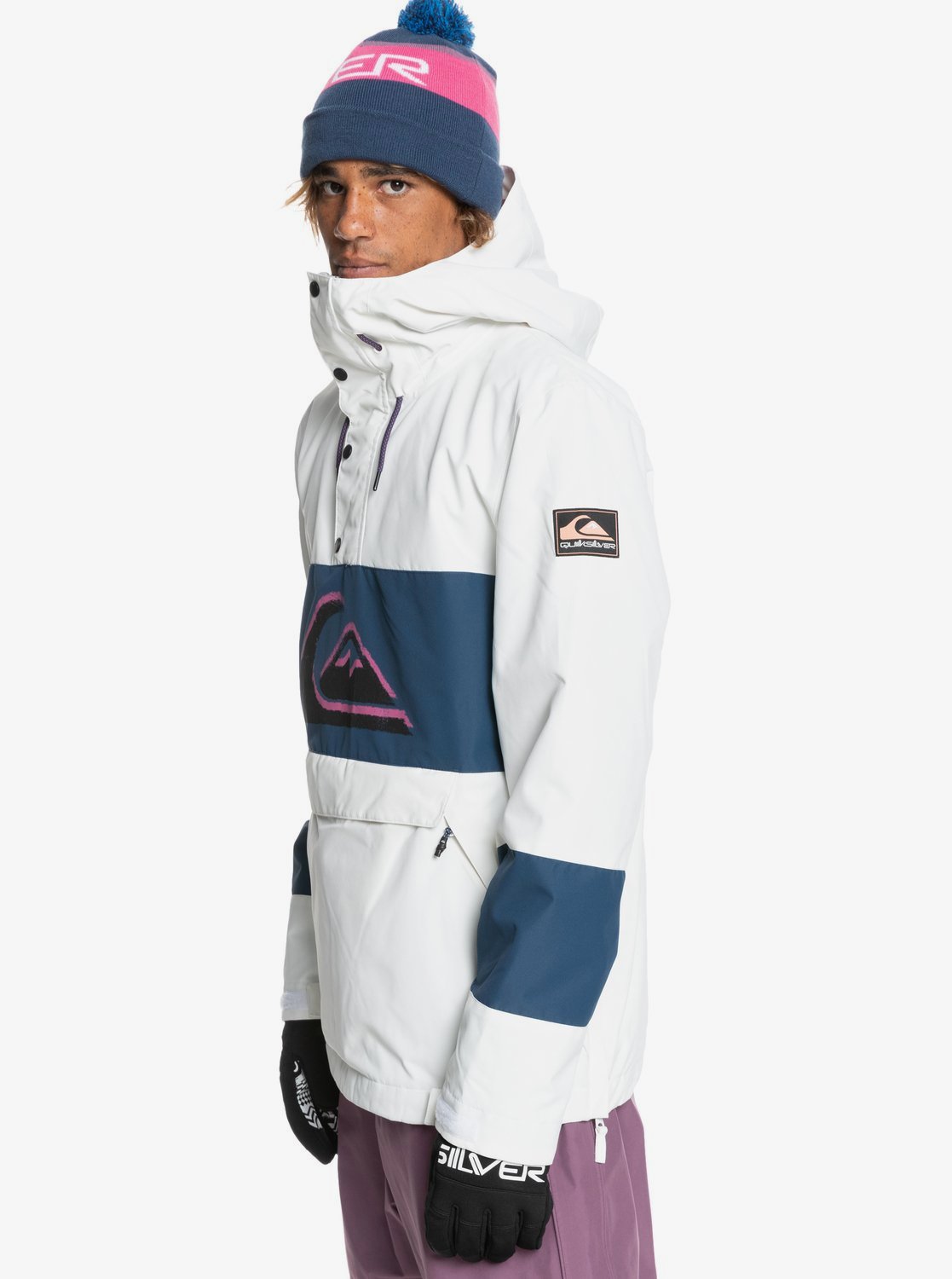Quiksilver Mens Steeze Snow Jacket Snow white