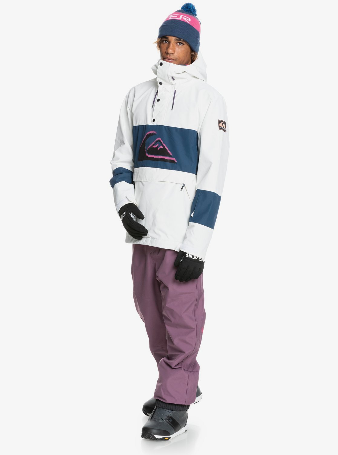 Quiksilver Mens Steeze Snow Jacket Snow white