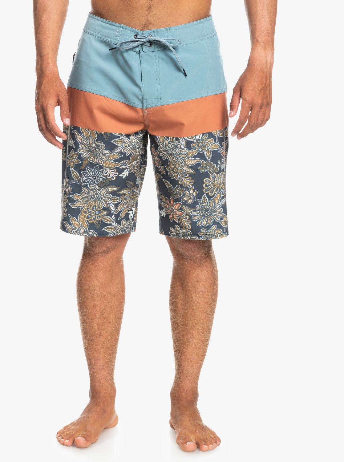 Quiksilver Mens Surfsilk Panel 19" Boardshorts Cathay Spice