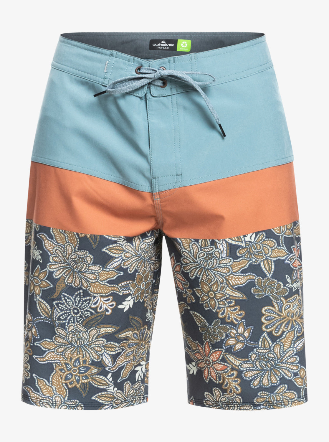 Quiksilver Mens Surfsilk Panel 19" Boardshorts Cathay Spice