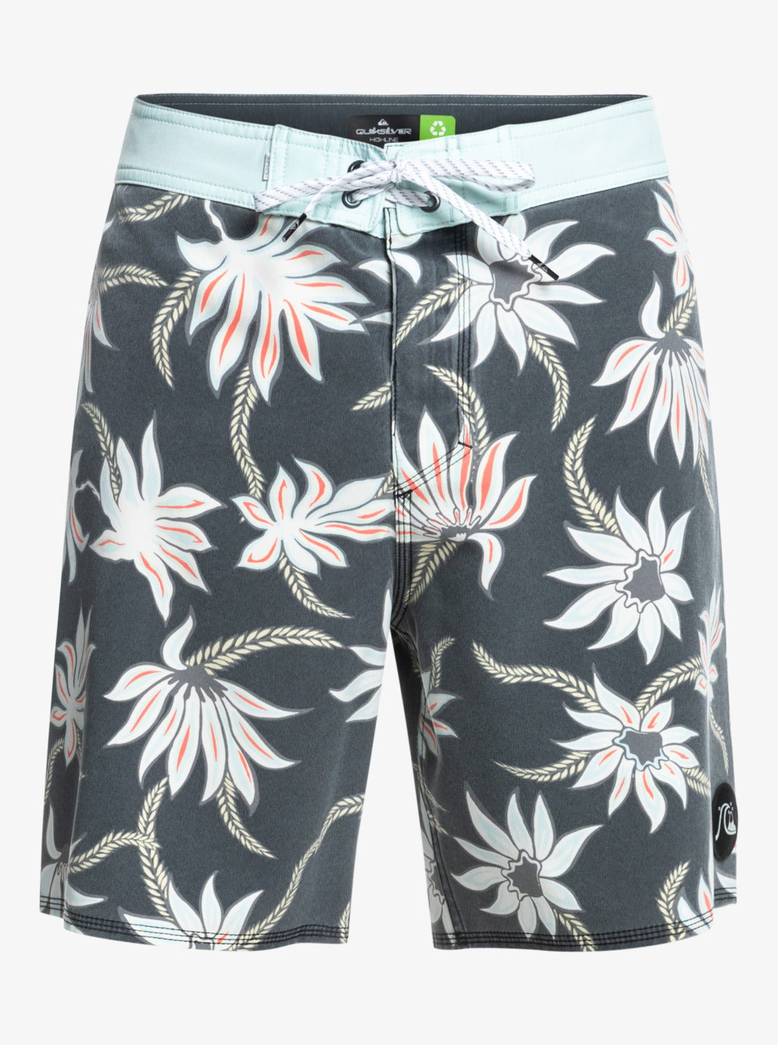 Quiksilver Mens Surfsilk Washed Sessions 18" Recycled Boardshorts Black