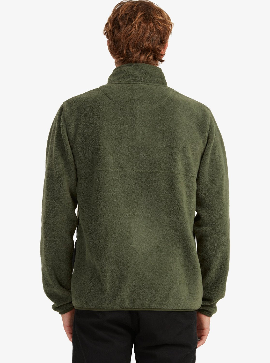 Quiksilver Mens Tempt Half-Zip Hooded Fleece Thyme