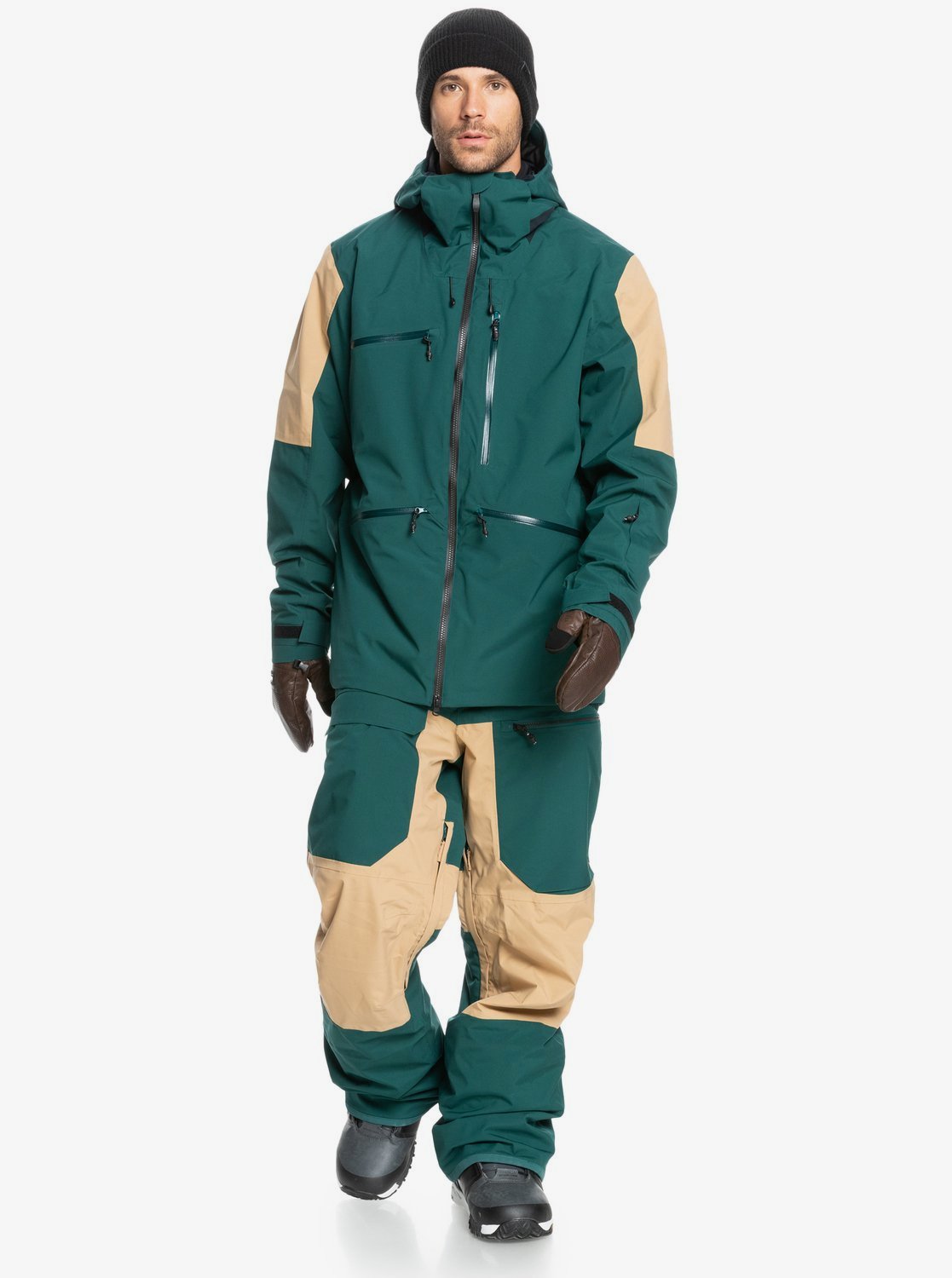 Quiksilver Mens Travis Rice Stretch Snow Jacket June bug