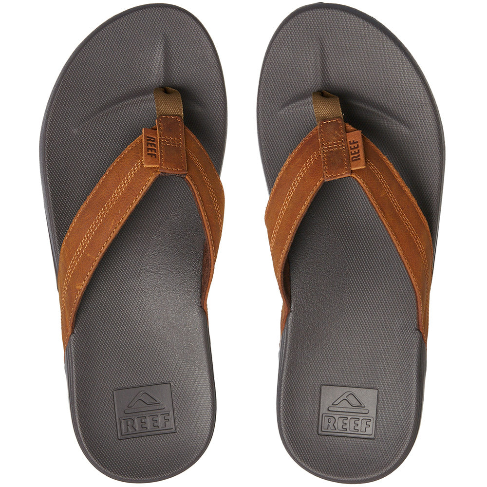 Reef Cushion Bounce Leather Thongs Brown
