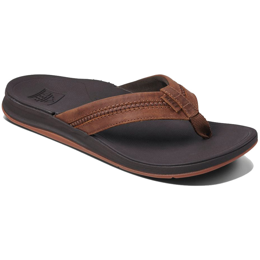 Reef Leather Ortho Bounce Thongs Brown