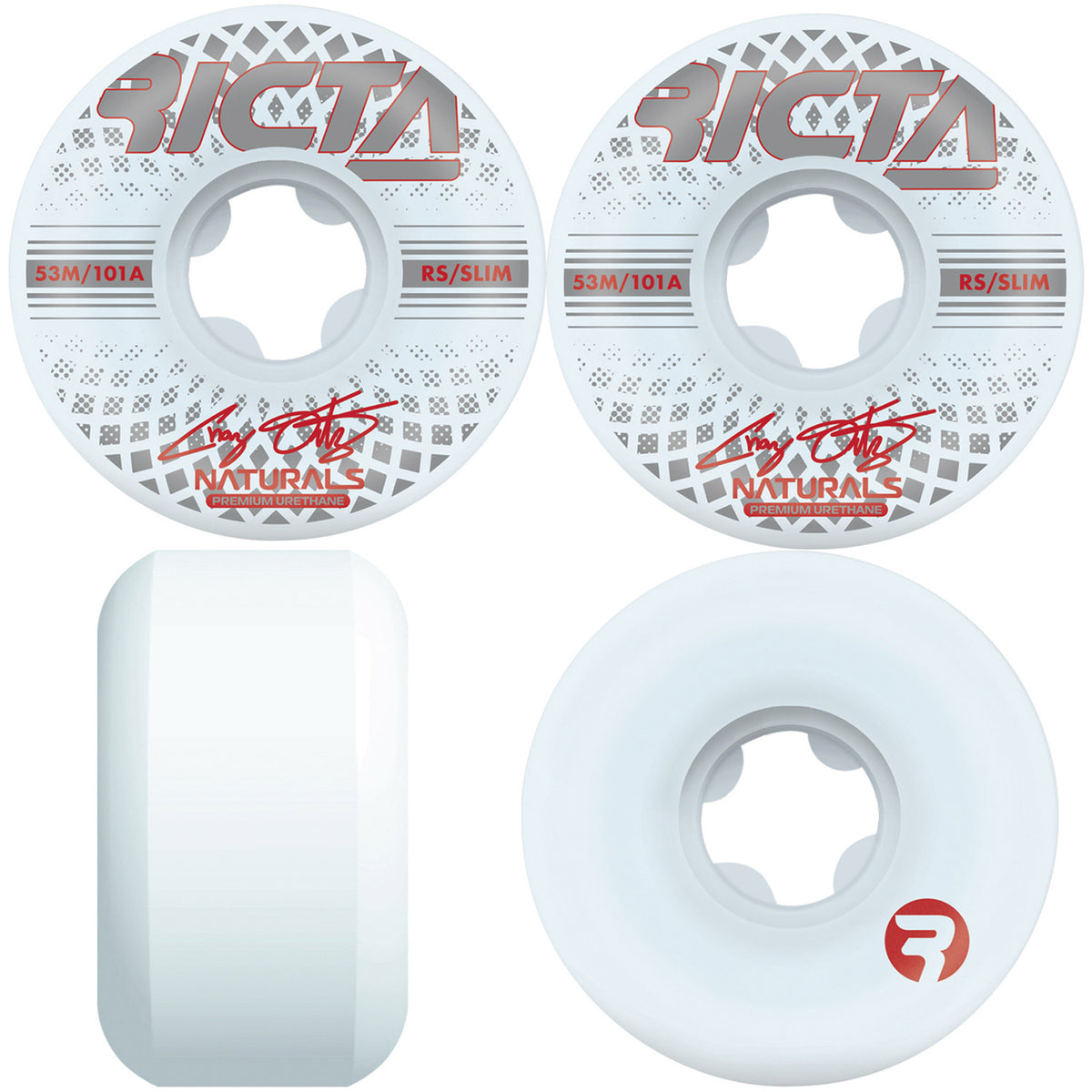Chaz Ortiz Reflective Naturals Slim 101A Skateboard Wheels