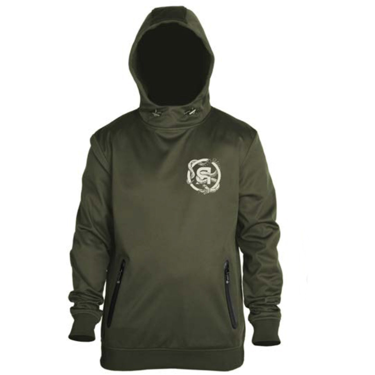 Ride Serpent Softshell Snowboard Hoodie Military Olive