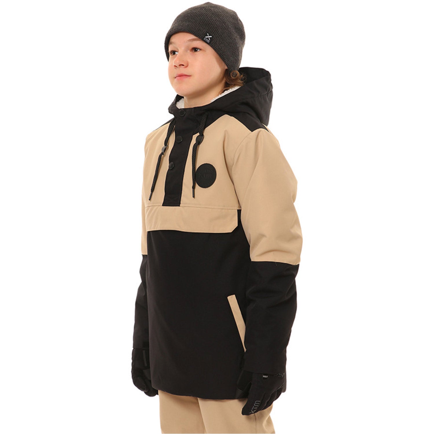 XTM Riley Youth Anorak Snow Jacket Oatmeal