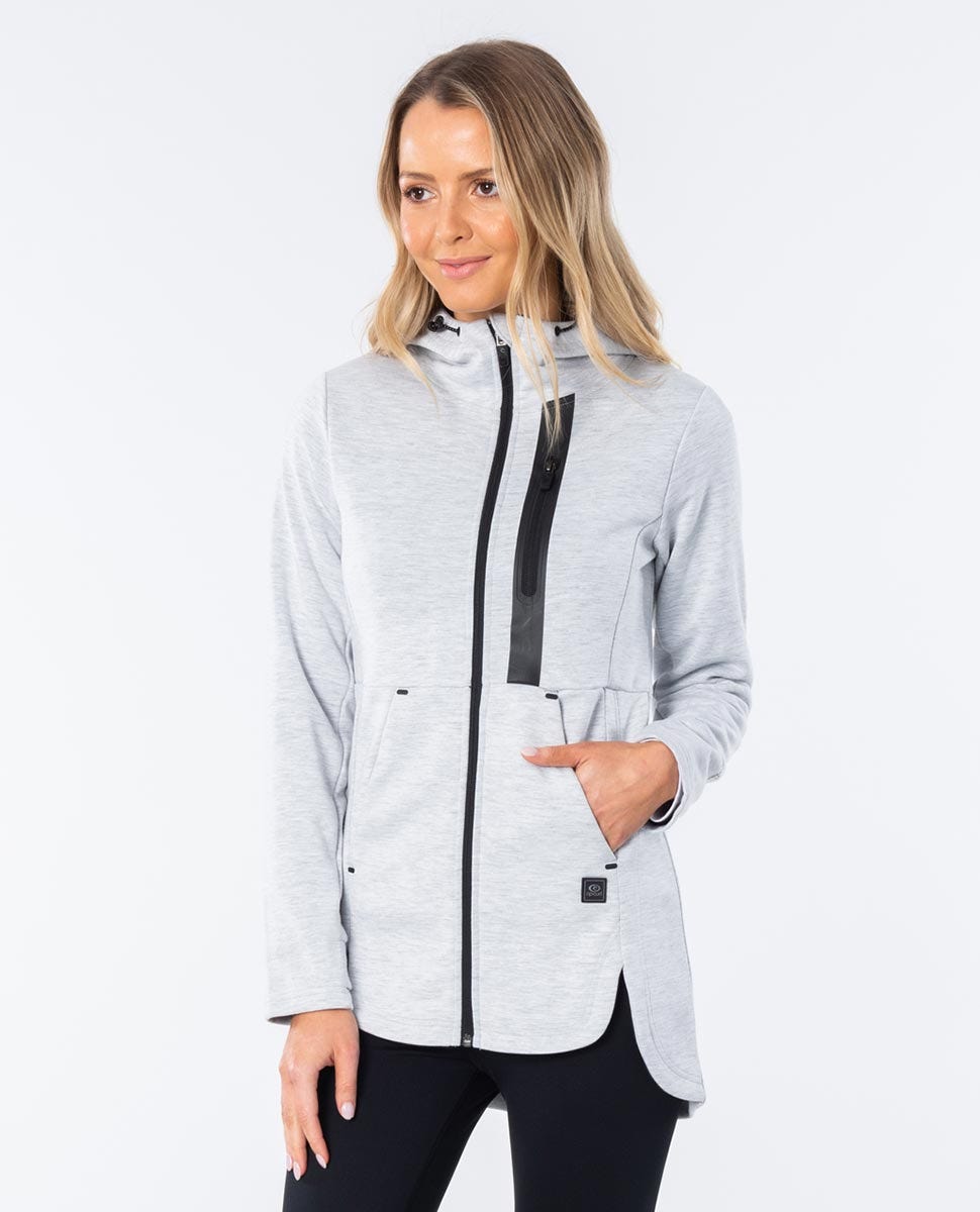 Rip Curl Amplify II Anti-Series Zip Thru Jumper Light grey heather
