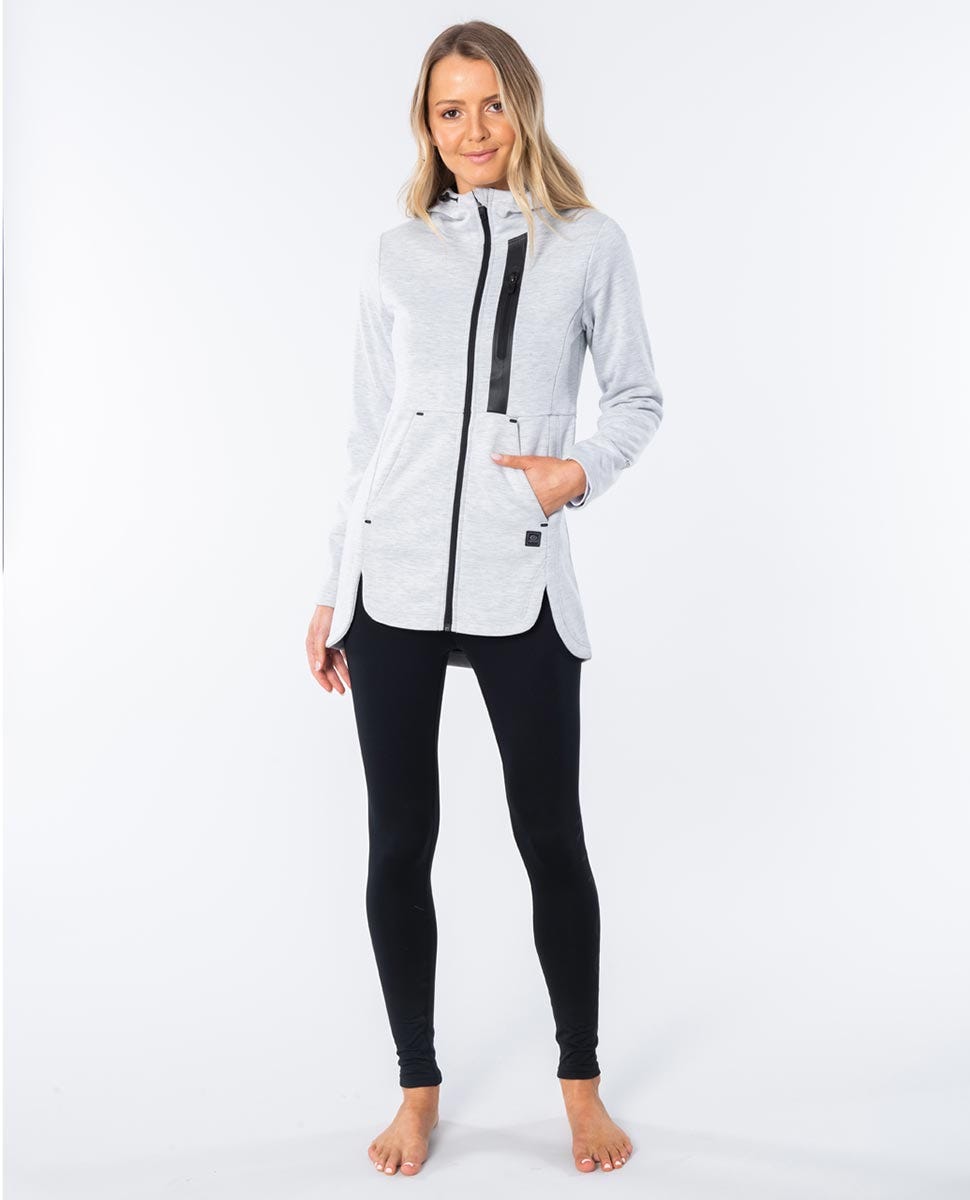 Rip Curl Amplify II Anti-Series Zip Thru Jumper Light grey heather