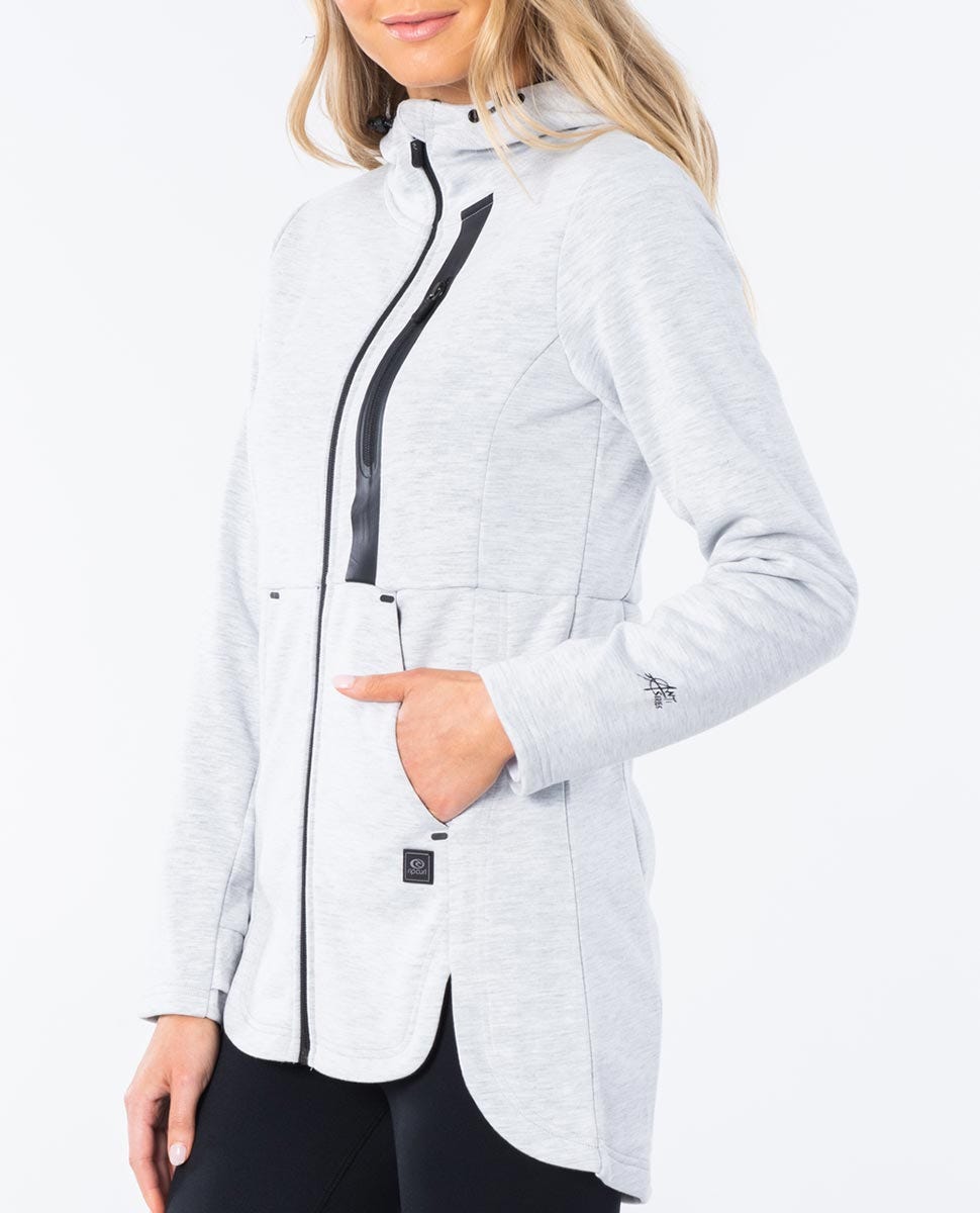 Rip Curl Amplify II Anti-Series Zip Thru Jumper Light grey heather