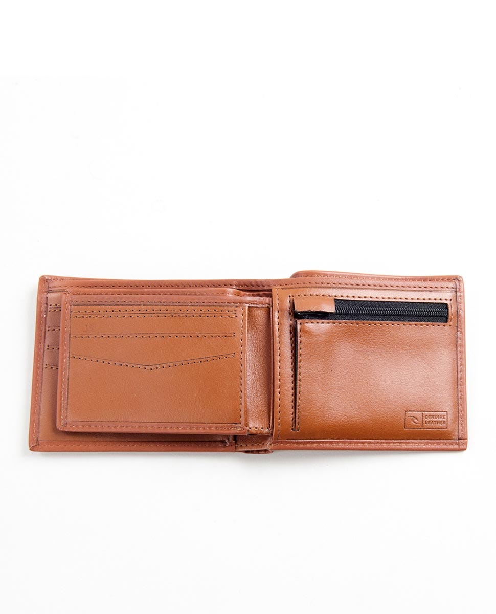 Rip Curl Corpowatu RFID 2 In 1 Wallet Brown