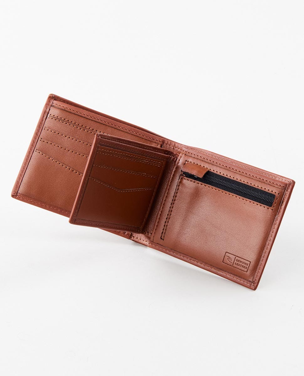 Rip Curl Corpowatu RFID 2 In 1 Wallet Brown